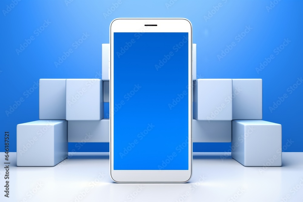 Functional Modernist Mockup: Mobile Phone Message Frame in Contemporary Style Functional Modernist Mockup: Mobile Phone Message Frame in Contemporary Style