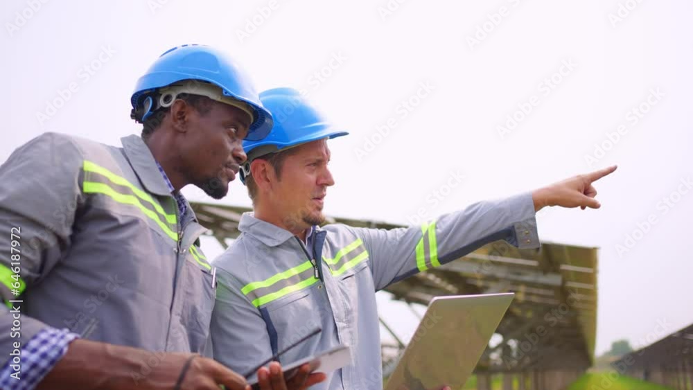 Professional engineer work to maintenance of photovoltaic panel system. Professional engineer work to maintenance of photovoltaic panel system.