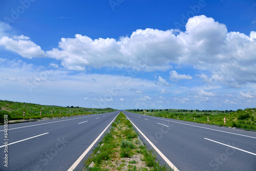 Inner Mongolia well-kown horqin right wing QianQi grassland highway