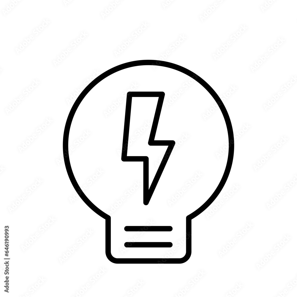 Innovation digital marketing icon with black outline style. innovation, symbol, business, idea, vector, outline, creative. Vector Illustration