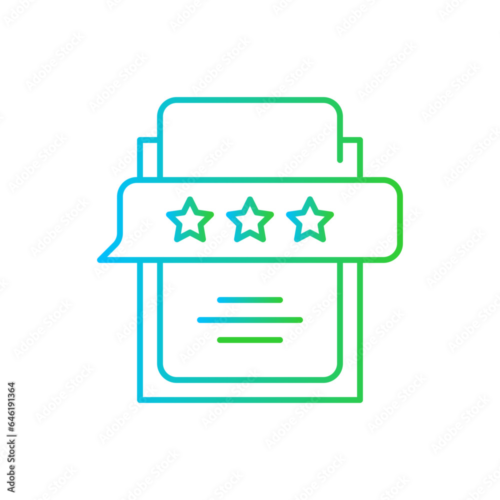 Rate digital marketing icon with blue and green gradient outline style. rate, business, interest, inflation, financial, investment, finance. Vector Illustration Rate digital marketing icon with blue and green gradient outline style. rate, business, interest, inflation, financial, investment, finance. Vector Illustration