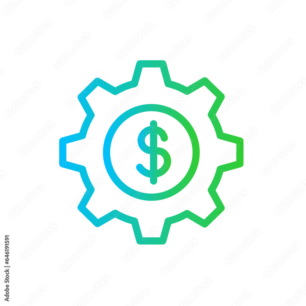 Marketing digital marketing icon with blue and green gradient outline style. business, marketing, seo, web, social, strategy, media. Vector Illustration Marketing digital marketing icon with blue and green gradient outline style. business, marketing, seo, web, social, strategy, media. Vector Illustration