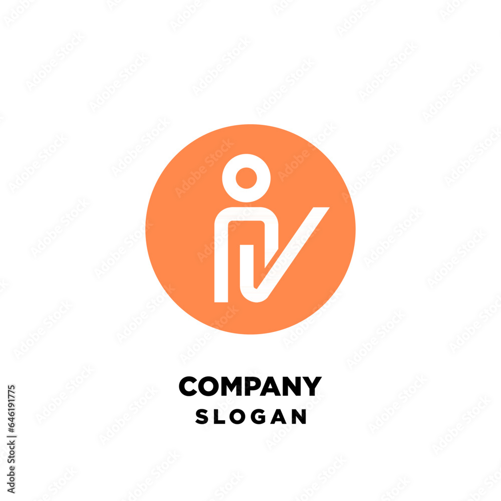 PEOPLE CHECK ICON LOGO VECTOR TEMPLATE PEOPLE CHECK ICON LOGO VECTOR TEMPLATE