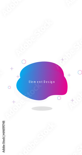 Simple Gradient Element Text Background Vector