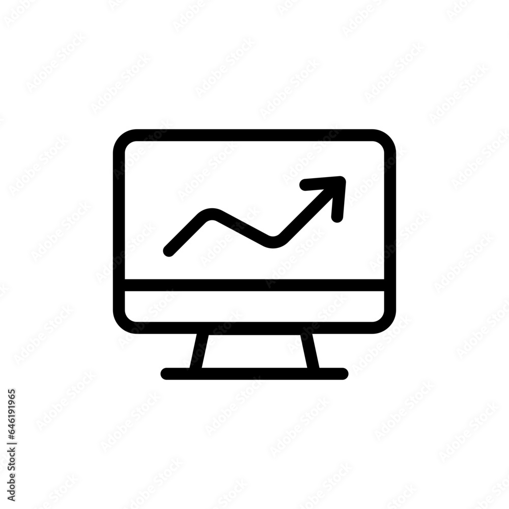 Performance digital marketing icon with black outline style. performance, symbol, business, line, set, growth, increase. Vector Illustration Performance digital marketing icon with black outline style. performance, symbol, business, line, set, growth, increase. Vector Illustration