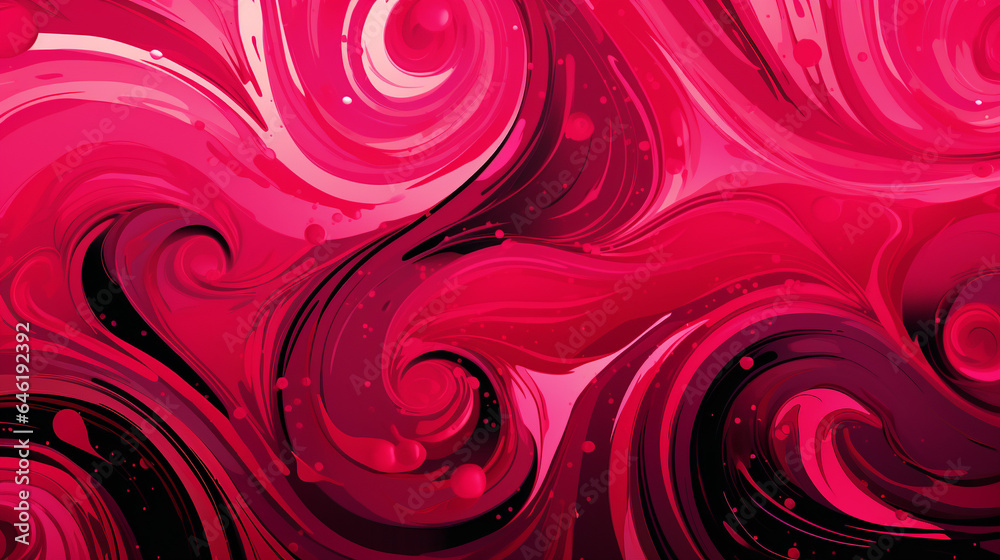Fototapeta premium Icy Cranberry Swirls