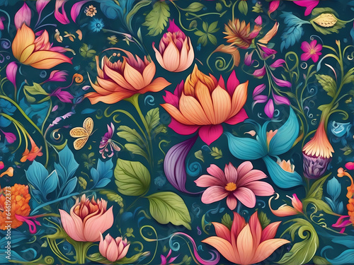 pattern with flowers