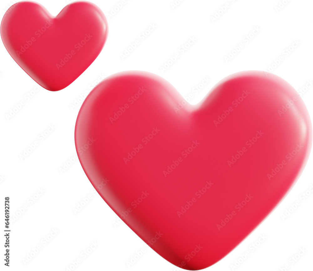 Heart love romance 3D icon