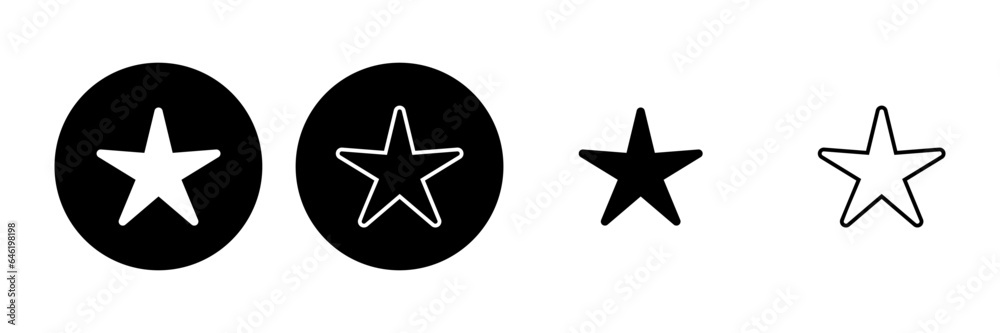 Star Icon set. rating icon vector. favourite star icon Star Icon set. rating icon vector. favourite star icon