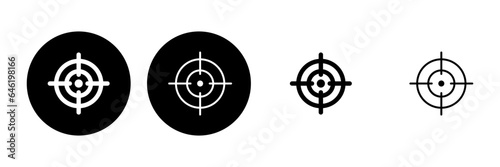 Target icon set. goal icon vector. target marketing icon vector
