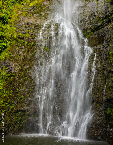 Wailua Falls on The Hana Highway  Hana  Maui  Hawaii  USA
