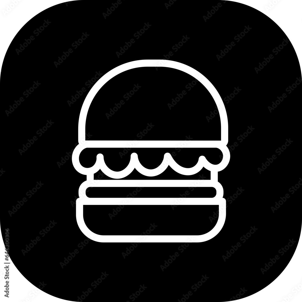 Burger food and drink icon with black filled outline style. burger, hamburger, food, fast, meat, meal, sandwich. Vector illustration Burger food and drink icon with black filled outline style. burger, hamburger, food, fast, meat, meal, sandwich. Vector illustration