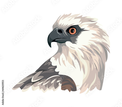 eagle animal wildlife icon isolated