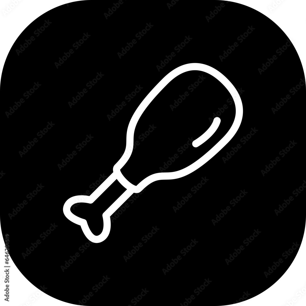 Chicken leg food and drink icon with black filled outline style. chicken, food, meat, meal, leg, isolated, dinner. Vector illustration Chicken leg food and drink icon with black filled outline style. chicken, food, meat, meal, leg, isolated, dinner. Vector illustration
