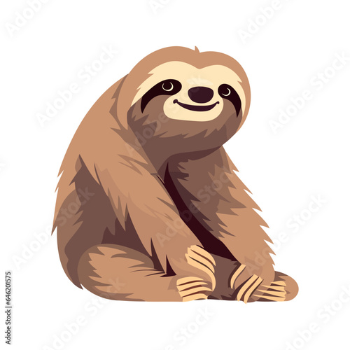 sloth animal nature icon isolated