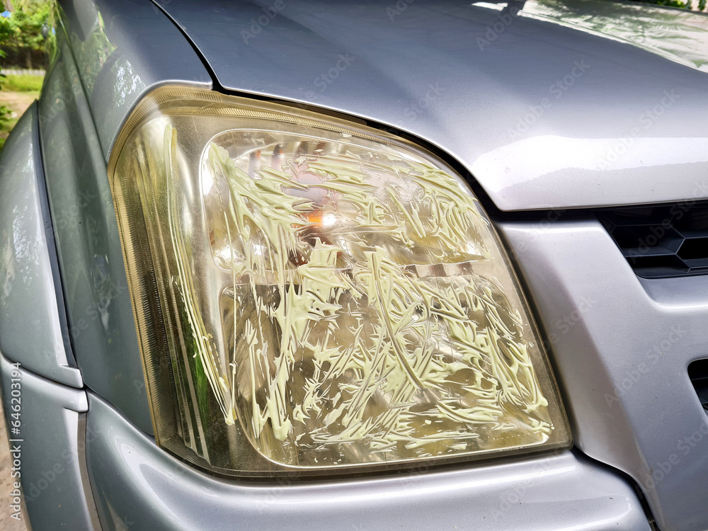 Obraz premium Polish car headlights