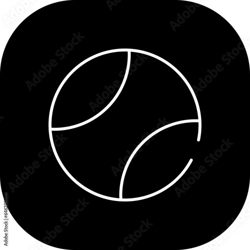 Tennis sport and fitness icon with black filled line outline. ball, competition, play, sport, game, tournament, racket. Vector illustration