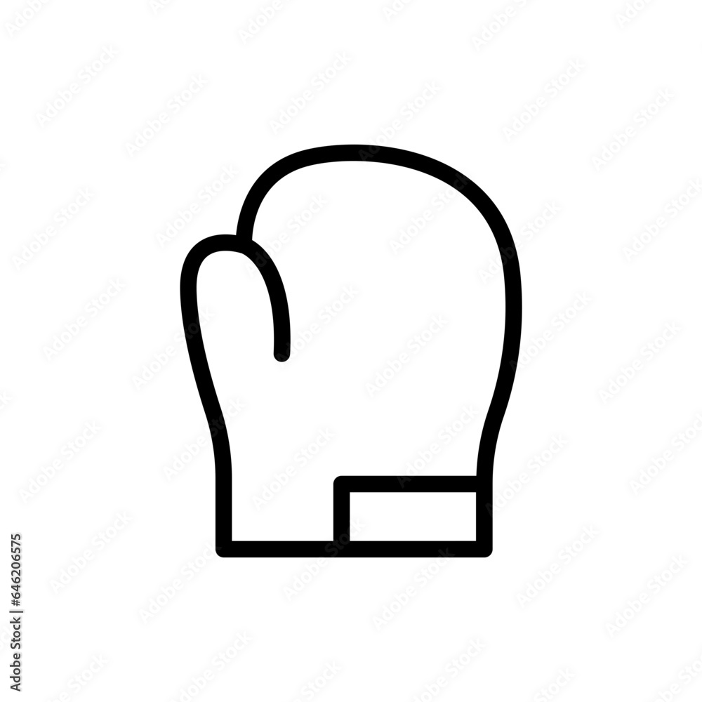 Boxing sport and fitness icon with black outline style. boxing, symbol, sport, glove, fight, design, champion. Vector illustration Boxing sport and fitness icon with black outline style. boxing, symbol, sport, glove, fight, design, champion. Vector illustration