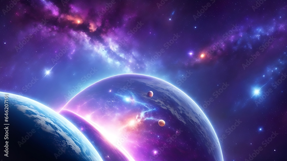 Space Galaxy Planets Stars 4K Ultra HD Wallpaper Stunning Space Sci-Fi Art for Android and Windows