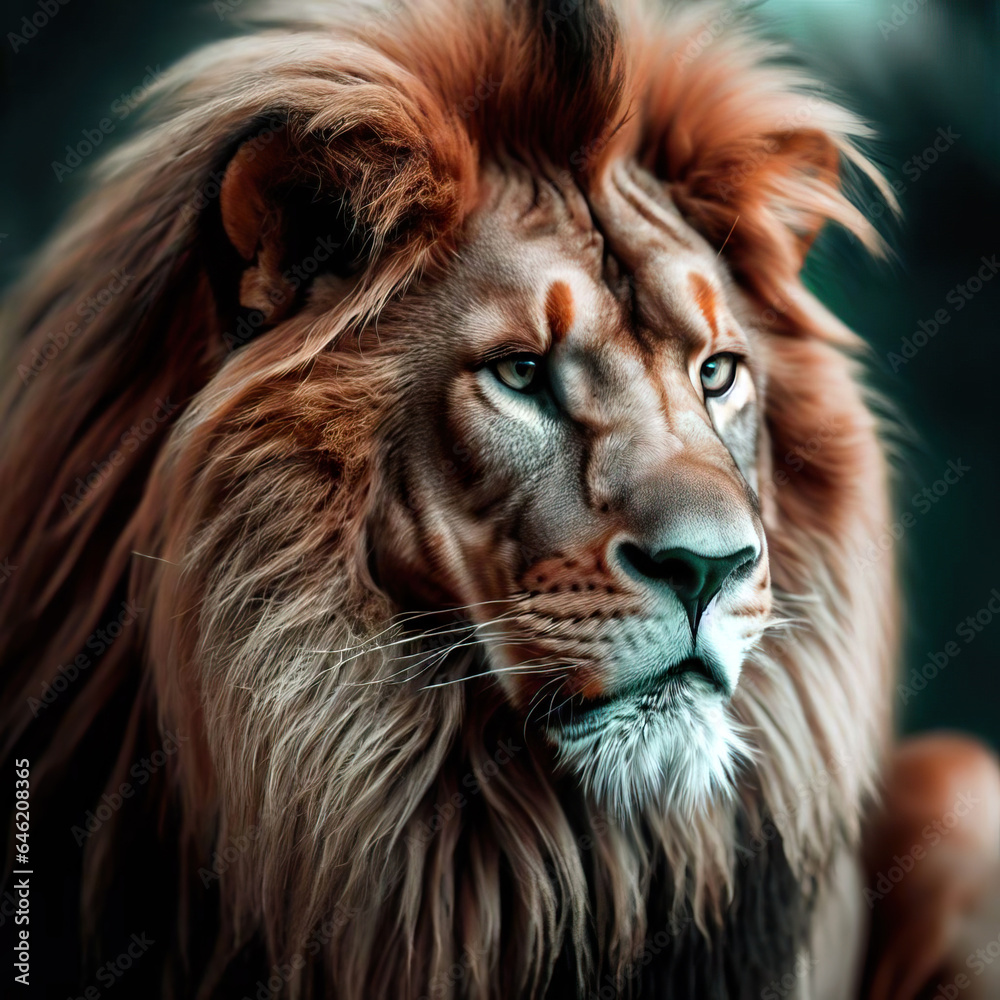 Naklejka premium photography of brave lions, looks, tender, felines, beautiful white photographs for paintings
