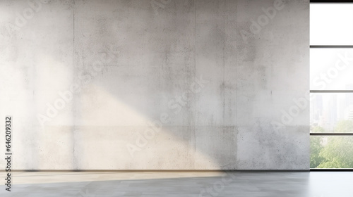 Blank white grunge cement wall texture background. Generative AI