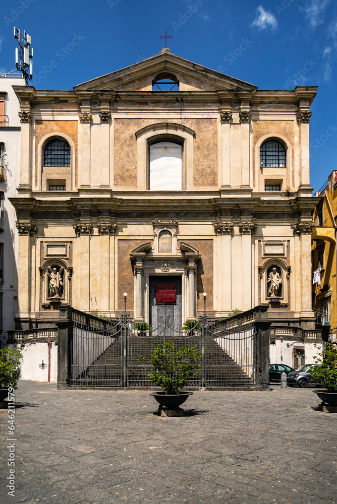 Naples, Campania, Italy. 17th century monumental church dedicated to Maria in Largo Donnaregina seat of the Diocesan Museum