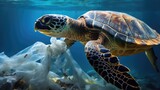 Turtles troubled by ocean plastic waste