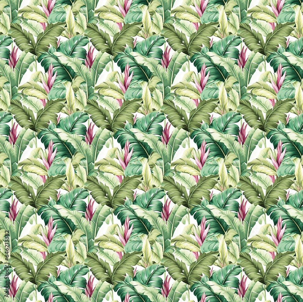 Obraz premium Seamless Tropical Pattern