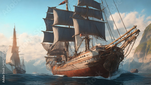 Maritime Memories: Ultra-Detailed Vintage Ships and Seaside Scenes in 8K