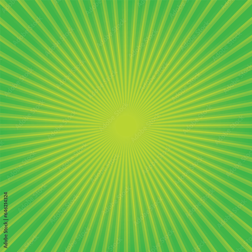 Green sunburst texture. Abstract background. Sun rays vector, sunburst on green color background. Green sunburst texture. Abstract background. Sun rays vector, sunburst on green color background.