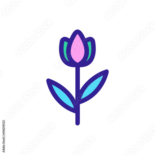 Flower icon symbol vector image. Illustration of the beautiful daisy floral design image © Andik