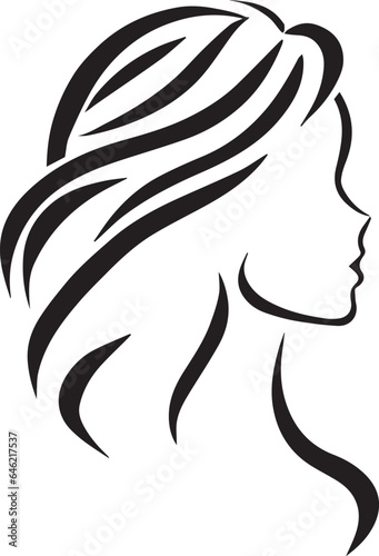 Beauty Parlour Hair Saloon Logo Symbol Icon 