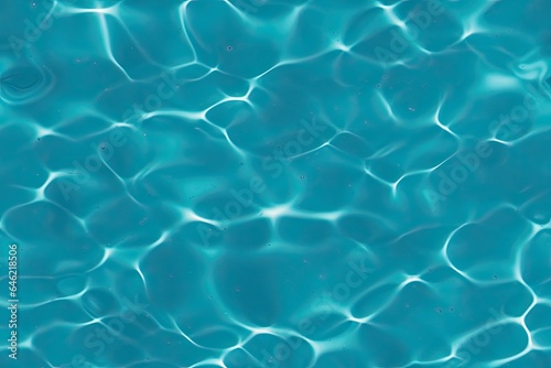 Fresh pool water background seen from above with sun and waves reflections.Horizontal photo
