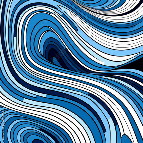 blue line art background