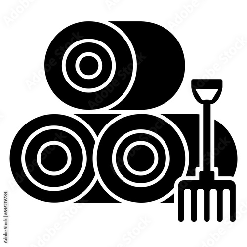 Haystack with fork