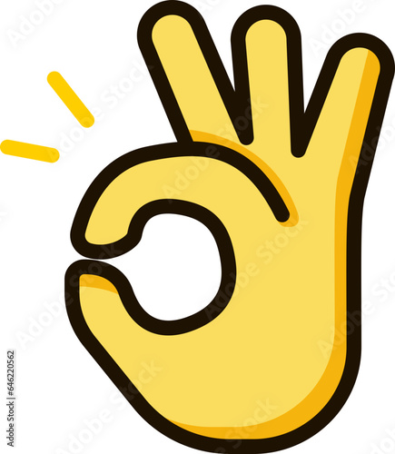 ok hand icon emoji sticker