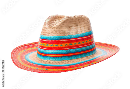Mexican hat isolated on transparent background