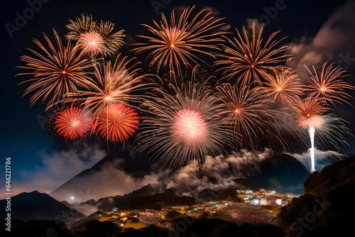 Shinmei Fireworks in yamanashi japan