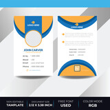 Mordan Vector abstract id cards template