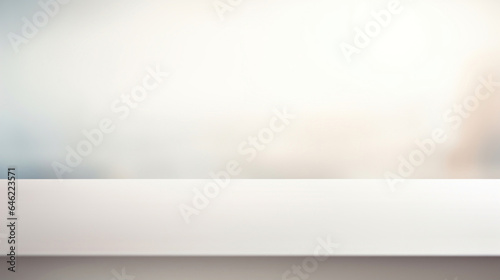 Wallpaper Mural Empty white table blurred on soft light gently bokeh background Torontodigital.ca