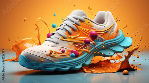 Elegant full color running sports shoes
