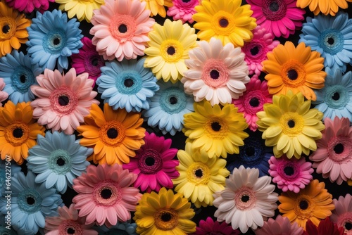 Colorful gerberas flowers background