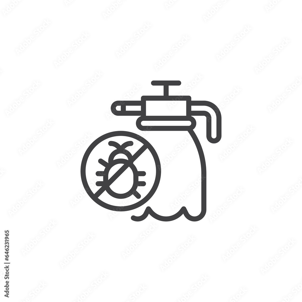 Pest control line icon Pest control line icon