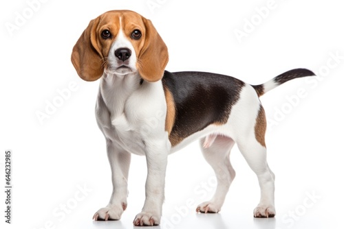 Beagle puppy isolated on white