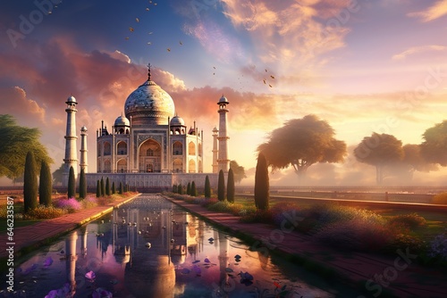 Majestic Marvel: Stunning Images of the Taj Mahal in Building and Architecture