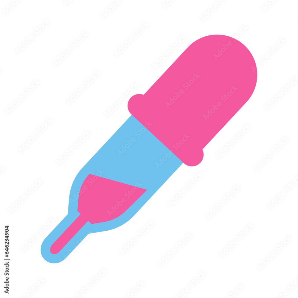 Dropper flat illustration Dropper flat illustration