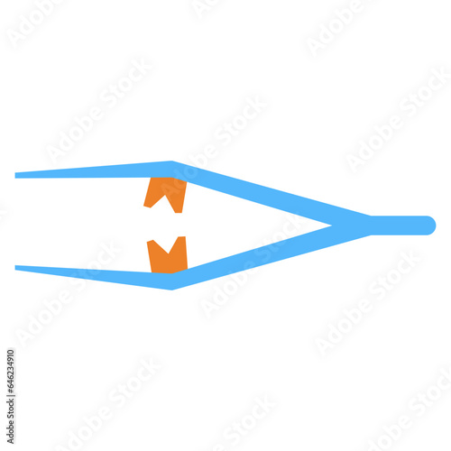 Forceps flat illustration