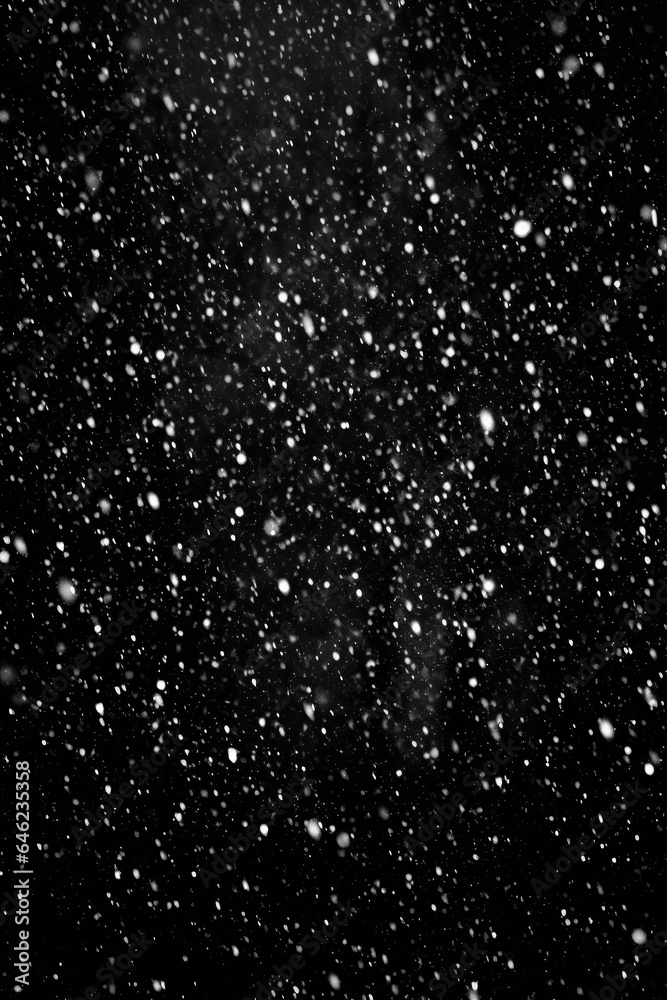 snow overlay black background