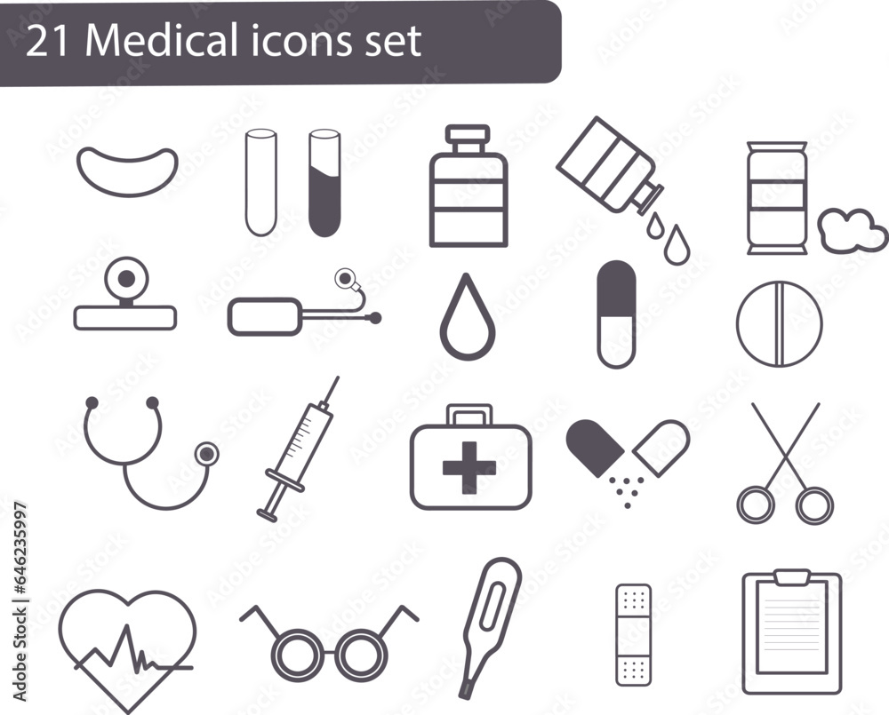medical icons set medical icons set