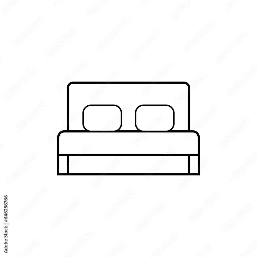 Accommodation Icon. Motel, Hotel Symbol for Design, Presentation, Website or Apps Elements.